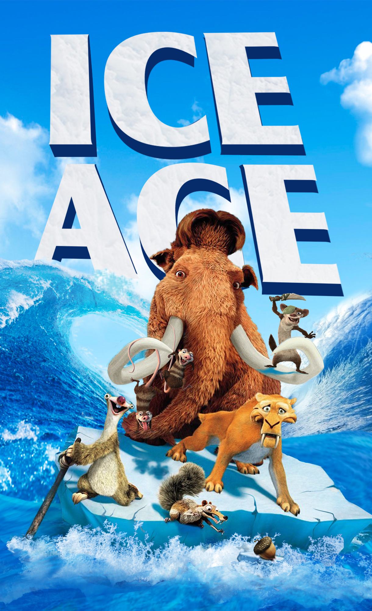 记得以前看电影《冰川时代》,印象最深的,除了性格鲜明的猛